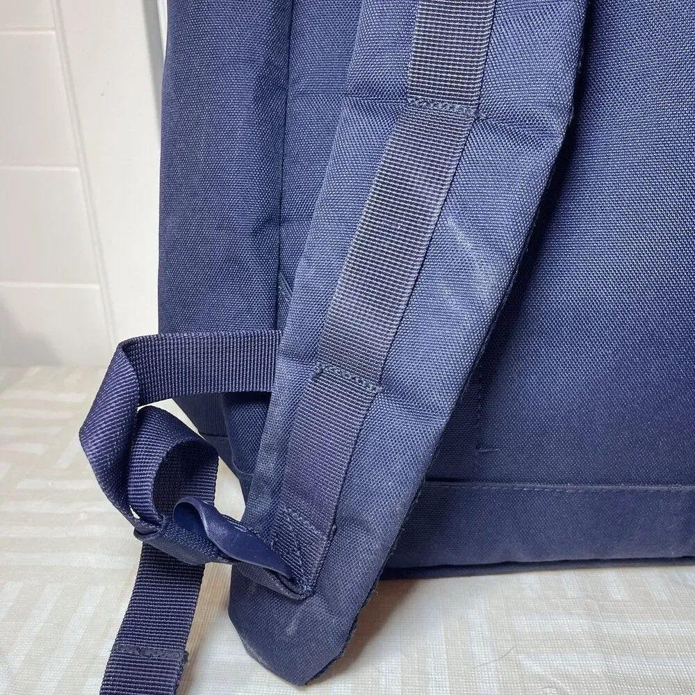 Herschel Supply Backpack Laptop Pouch Snap Buckle Retreat Navy Blue Striped